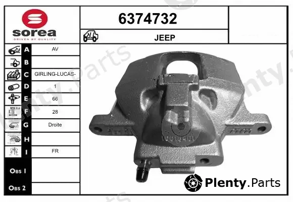 Startcar 6374732 — Brake Caliper