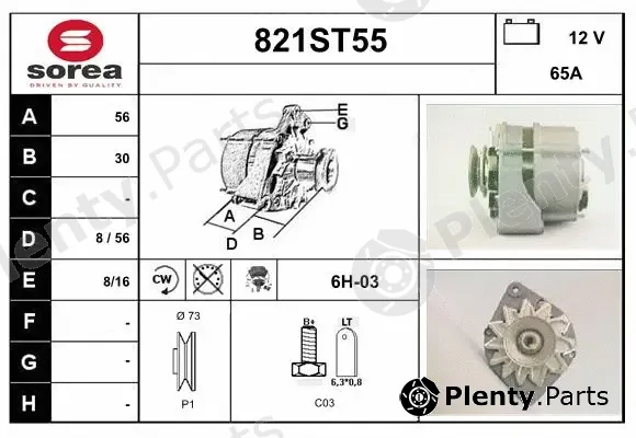 Startcar 821ST55 — Alternator