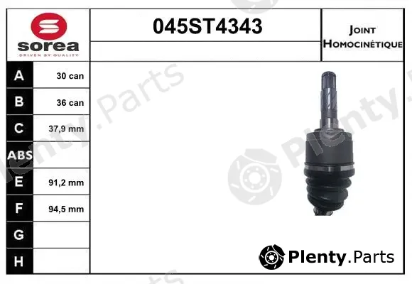 Startcar 045ST4343 — Joint Kit, drive shaft