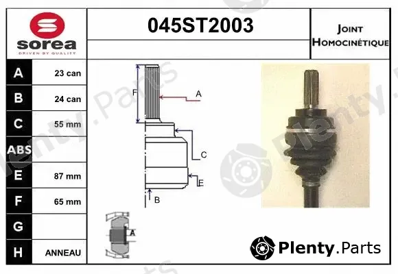 Startcar 045ST2003 — Joint Kit, drive shaft