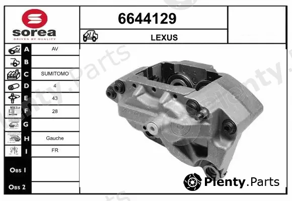 Startcar 6644129 — Brake Caliper