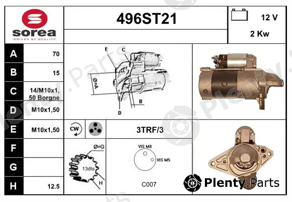 Startcar 496ST21 — Starter