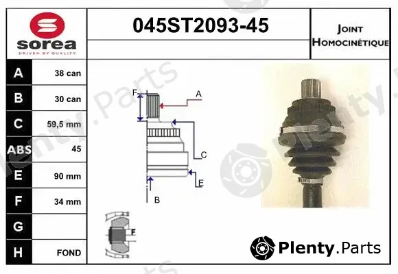 Startcar 045ST2093-45 — Joint Kit, drive shaft