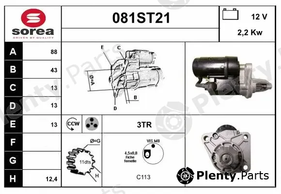 Startcar 081ST21 — Starter