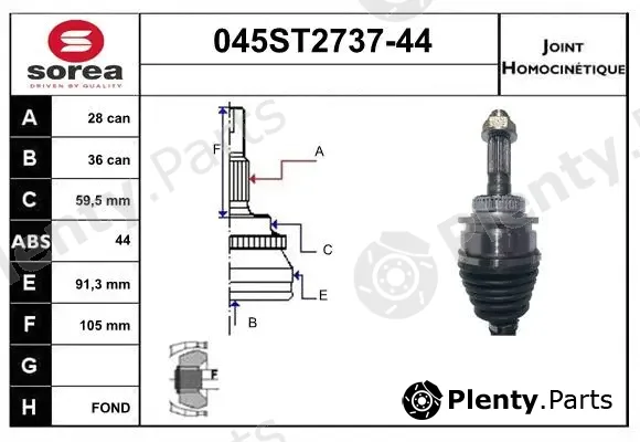 Startcar 045ST2737-44 — Joint Kit, drive shaft