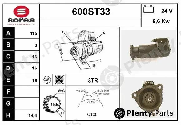Startcar 600ST33 — Starter