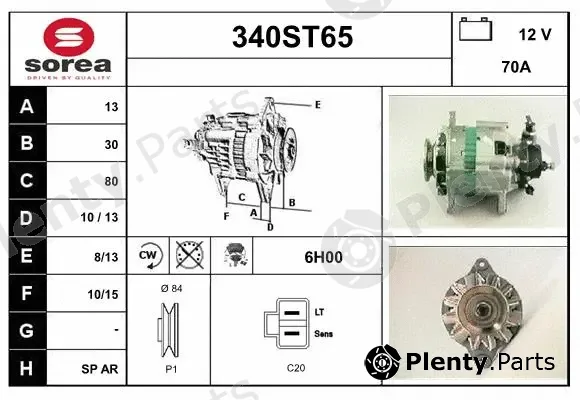 Startcar 340ST65 — Alternator