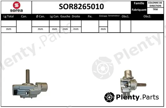 Startcar SOR8265010 — Steering Column
