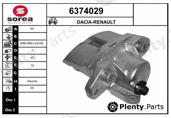 Startcar 6374029 — Brake Caliper