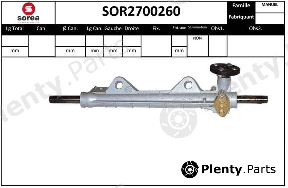 Startcar SOR2700260 — Steering Gear