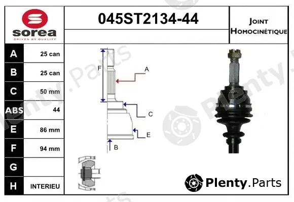 Startcar 045ST2134-44 — Joint Kit, drive shaft