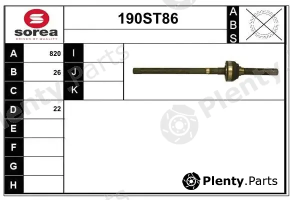Startcar 190ST86 — Drive Shaft