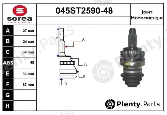 Startcar 045ST2590-48 — Joint Kit, drive shaft