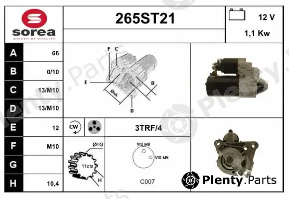 Startcar 265ST21 — Starter