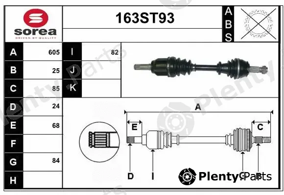 Startcar 163ST93 — Drive Shaft