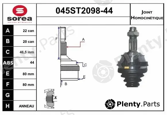 Startcar 045ST2098-44 — Joint Kit, drive shaft