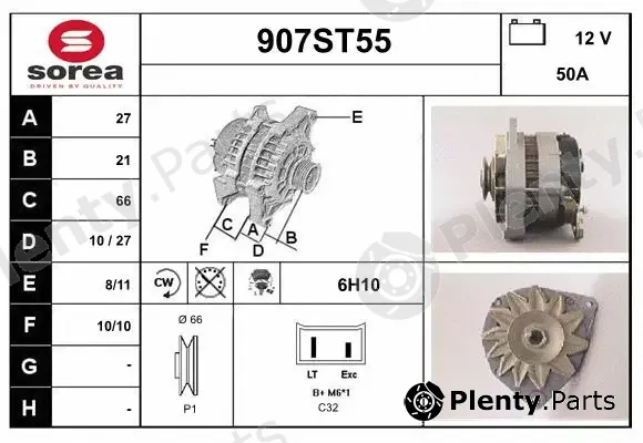 Startcar 907ST55 — Alternator