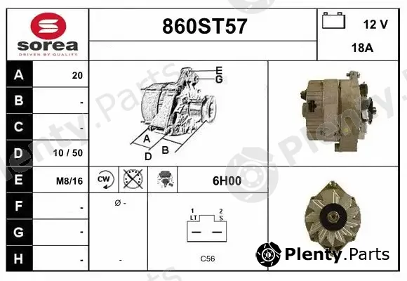 Startcar 860ST57 — Alternator