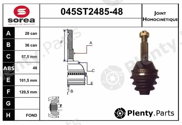 Startcar 045ST2485-48 — Joint Kit, drive shaft
