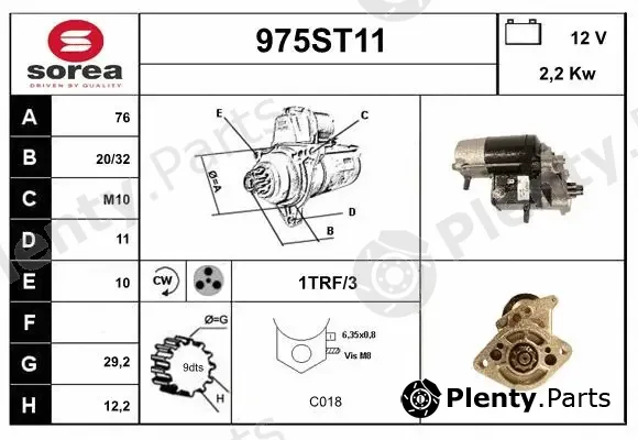 Startcar 975ST11 — Starter
