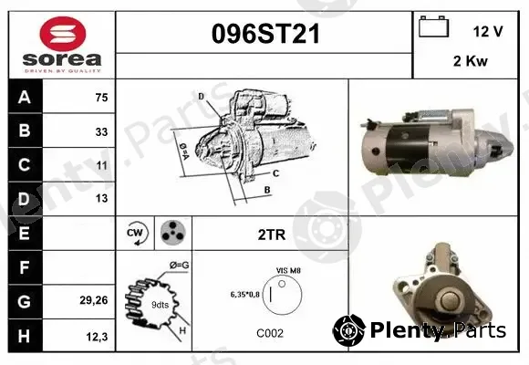 Startcar 096ST21 — Starter