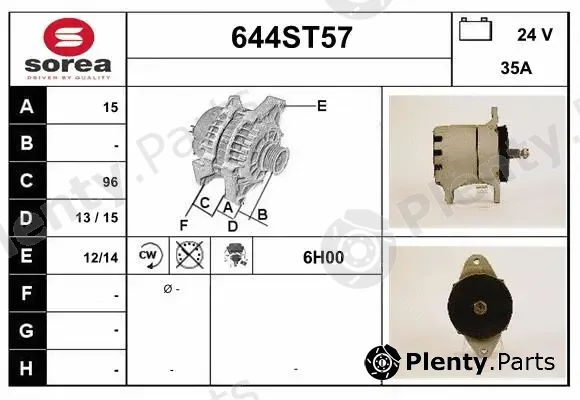 Startcar 644ST57 — Alternator