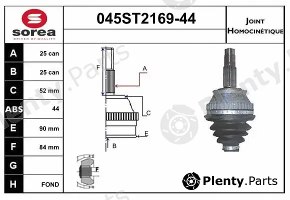 Startcar 045ST2169-44 — Joint Kit, drive shaft