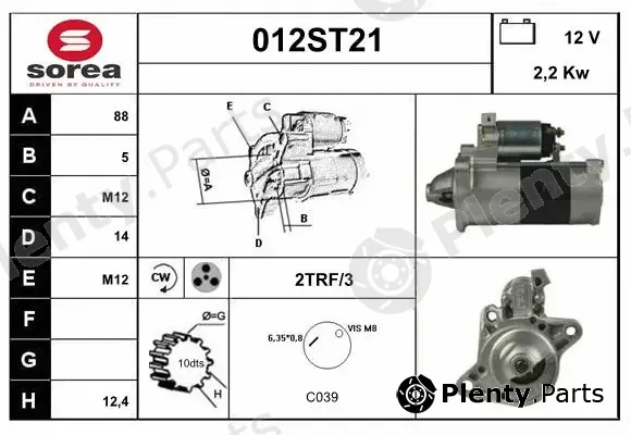 Startcar 012ST21 — Starter