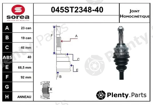 Startcar 045ST2348-40 — Joint Kit, drive shaft