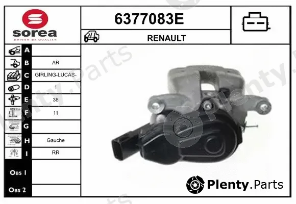 Startcar 6377083E — Brake Caliper