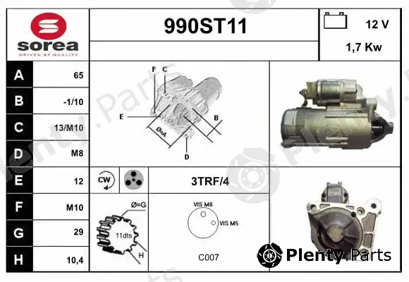 Startcar 990ST11 — Starter