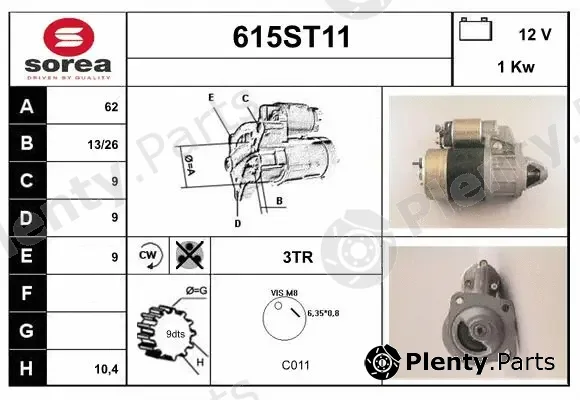 Startcar 615ST11 — Starter