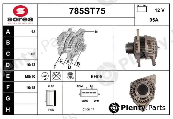 Startcar 785ST75 — Alternator