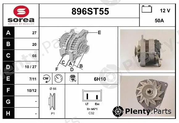 Startcar 896ST55 — Alternator