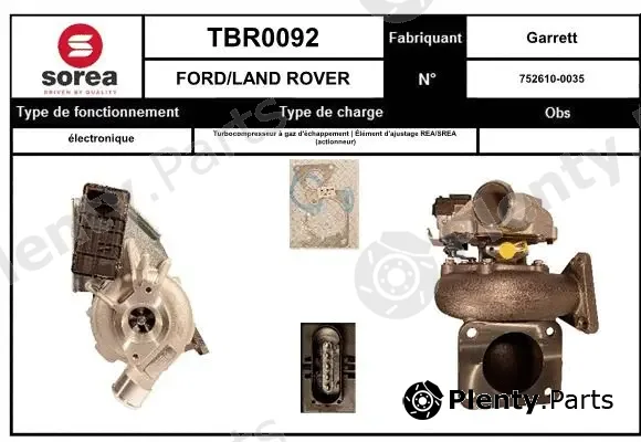 Startcar TBR0092 — Charger, charging (supercharged/turbocharged)