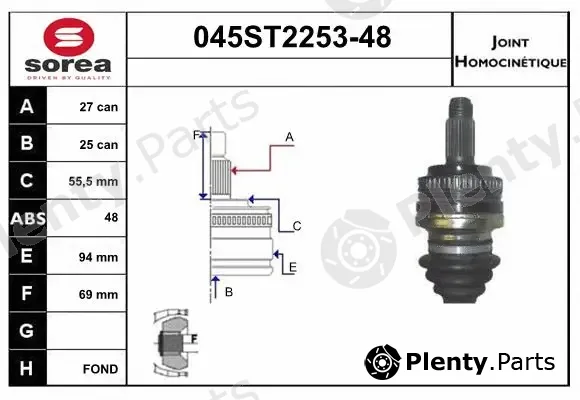 Startcar 045ST2253-48 — Joint Kit, drive shaft