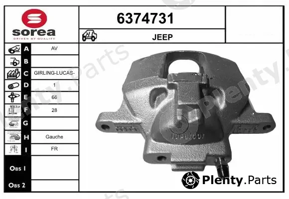 Startcar 6374731 — Brake Caliper