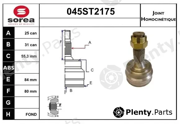 Startcar 045ST2175 — Joint Kit, drive shaft