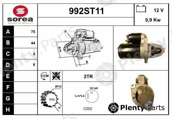 Startcar 992ST11 — Starter