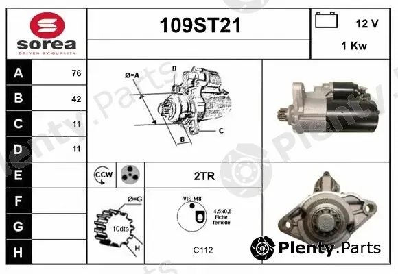 Startcar 109ST21 — Starter