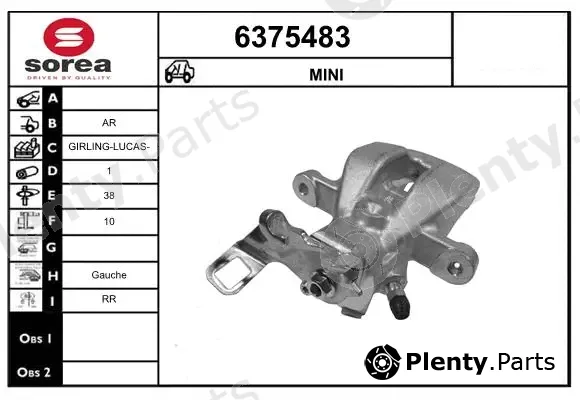 Startcar 6375483 — Brake Caliper