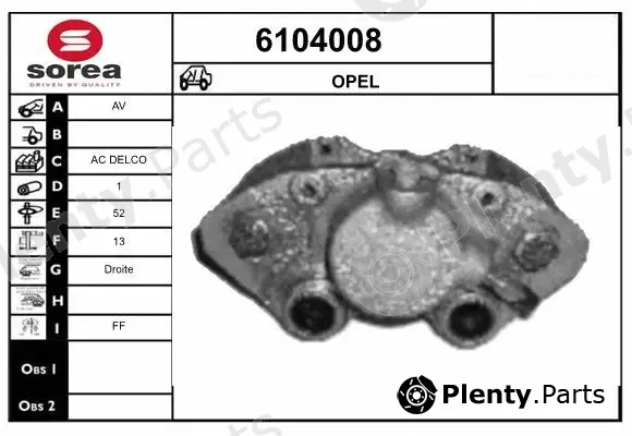 Startcar 6104008 — Brake Caliper