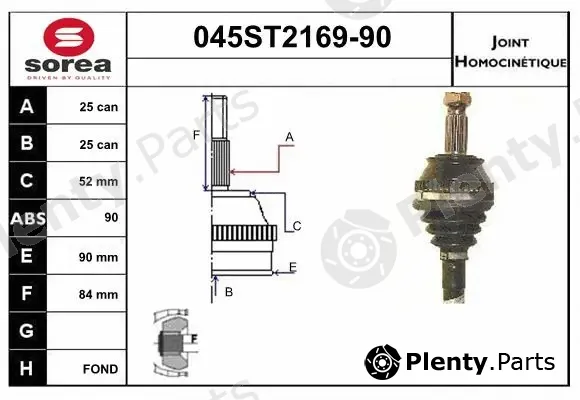 Startcar 045ST2169-90 — Joint Kit, drive shaft