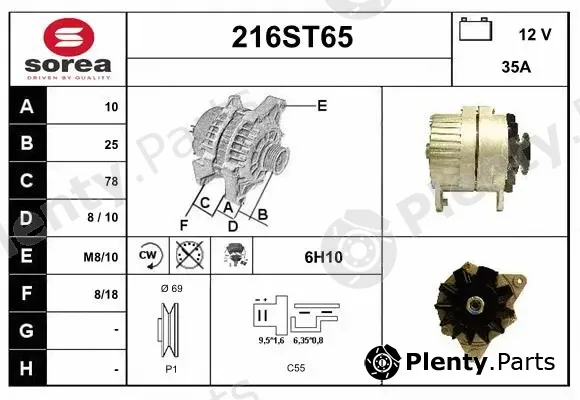 Startcar 216ST65 — Alternator