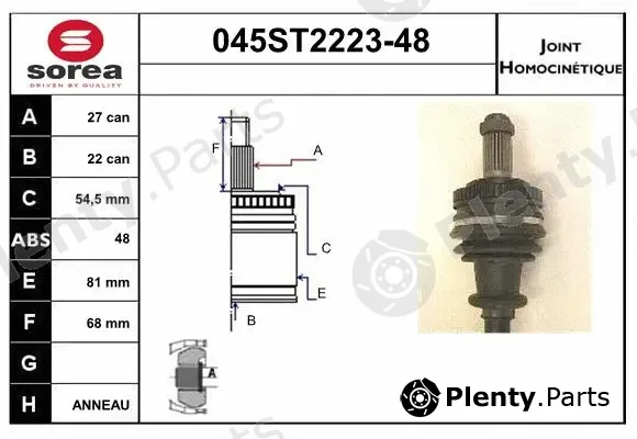 Startcar 045ST2223-48 — Joint Kit, drive shaft