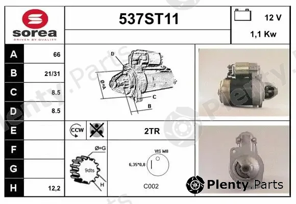 Startcar 537ST11 — Starter