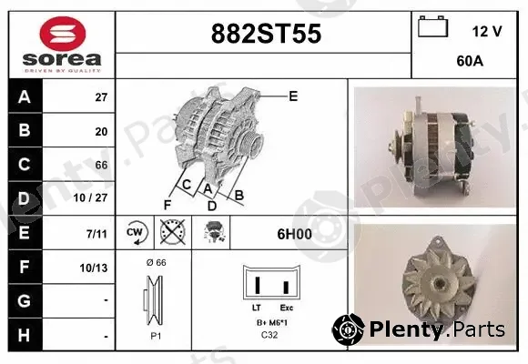 Startcar 882ST55 — Alternator