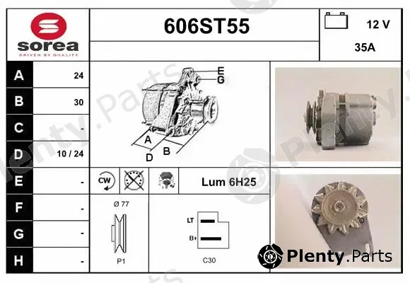 Startcar 606ST55 — Alternator