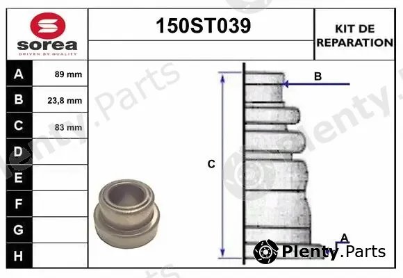 Startcar 150ST039 — Bellow Kit, drive shaft