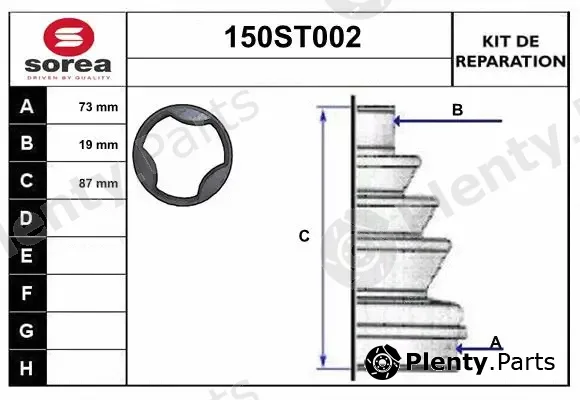Startcar 150ST002 — Bellow Kit, drive shaft